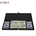 Popular 2 in 1 Game Set with Luxury Leather Box